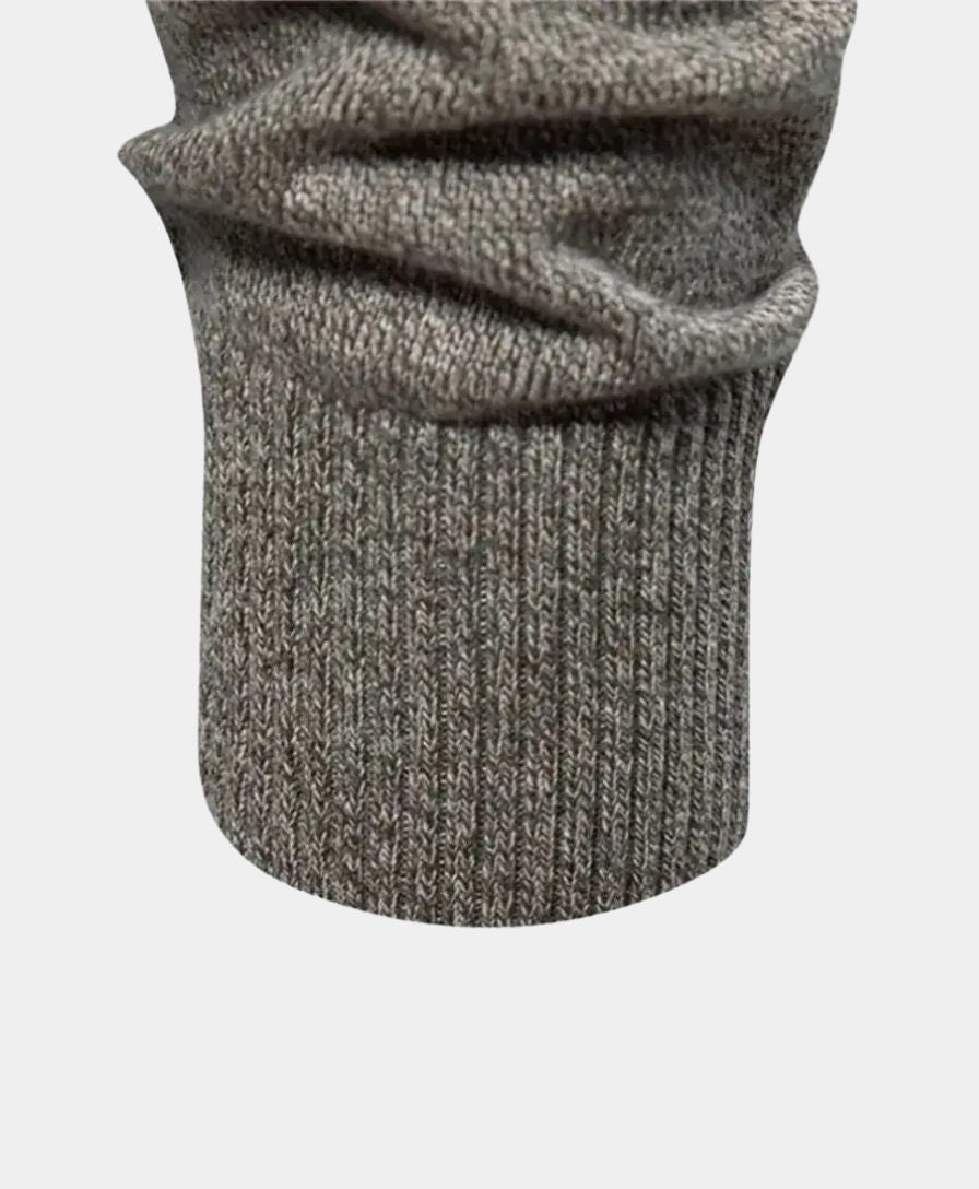 Pull en Coton Tricoté avec Col Montant - Leviana