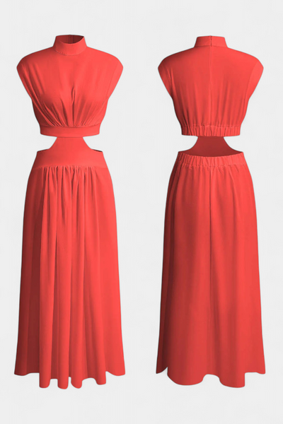 Bérénice | Ensemble robe fendue sur le côté