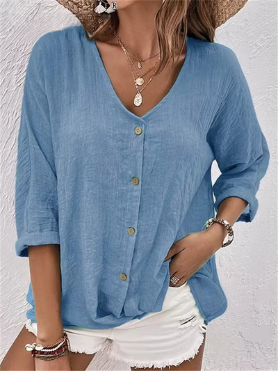 Élisa™ | Blouse Légère à Col V