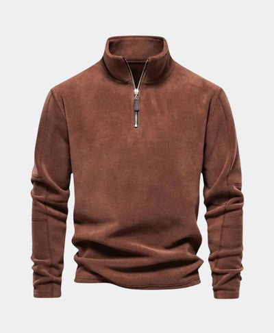 Pull à col montant et zip Alpine - Leviana