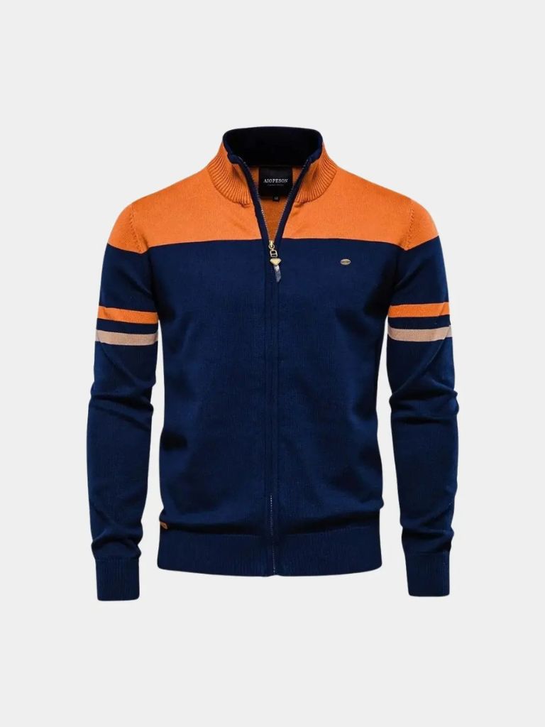 Cardigan zippé avec col montant - Leviana