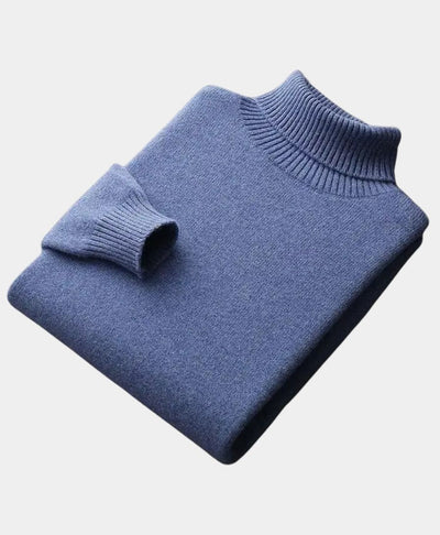 Pull à col montant 100% Laine Mérinos - Leviana