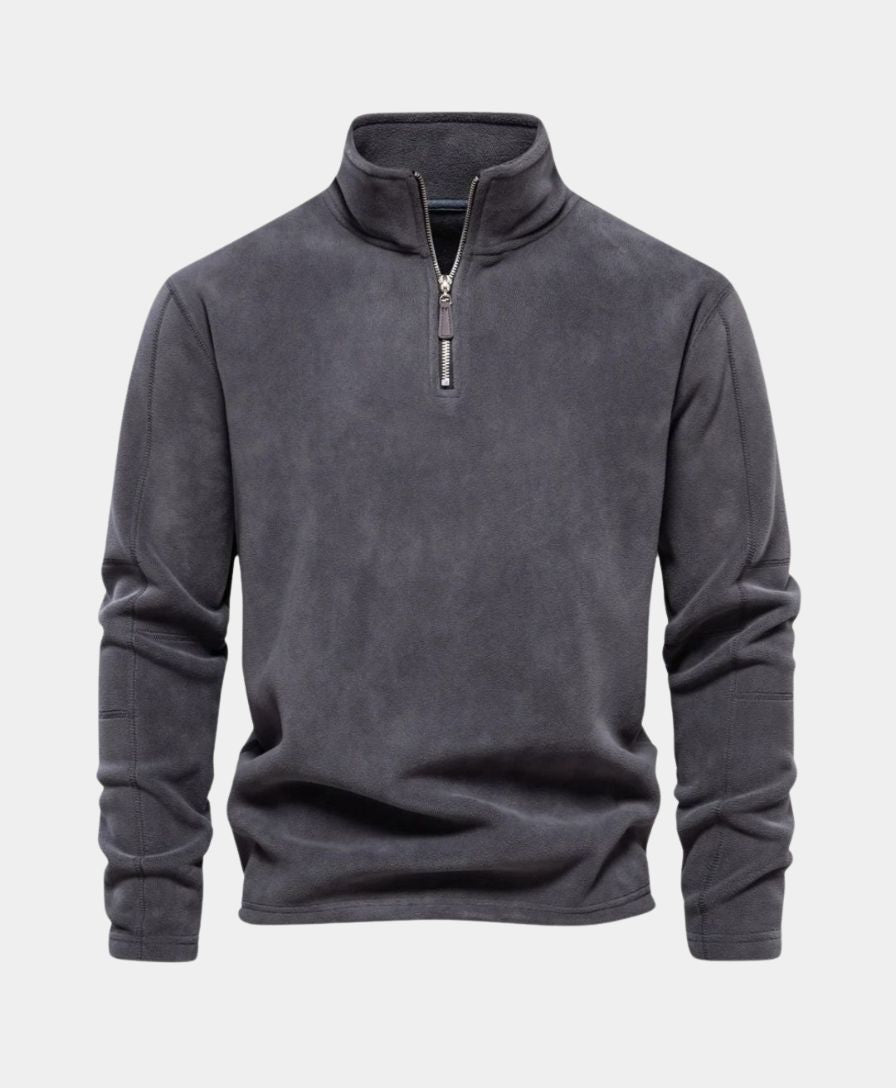 Pull à col montant et zip Alpine - Leviana