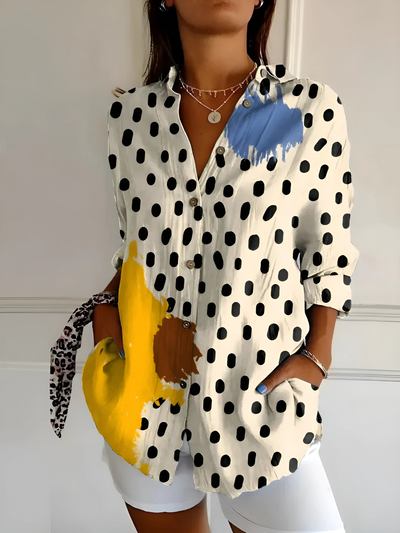 Viviana | Blouse en Coton à Motif Vague Florale