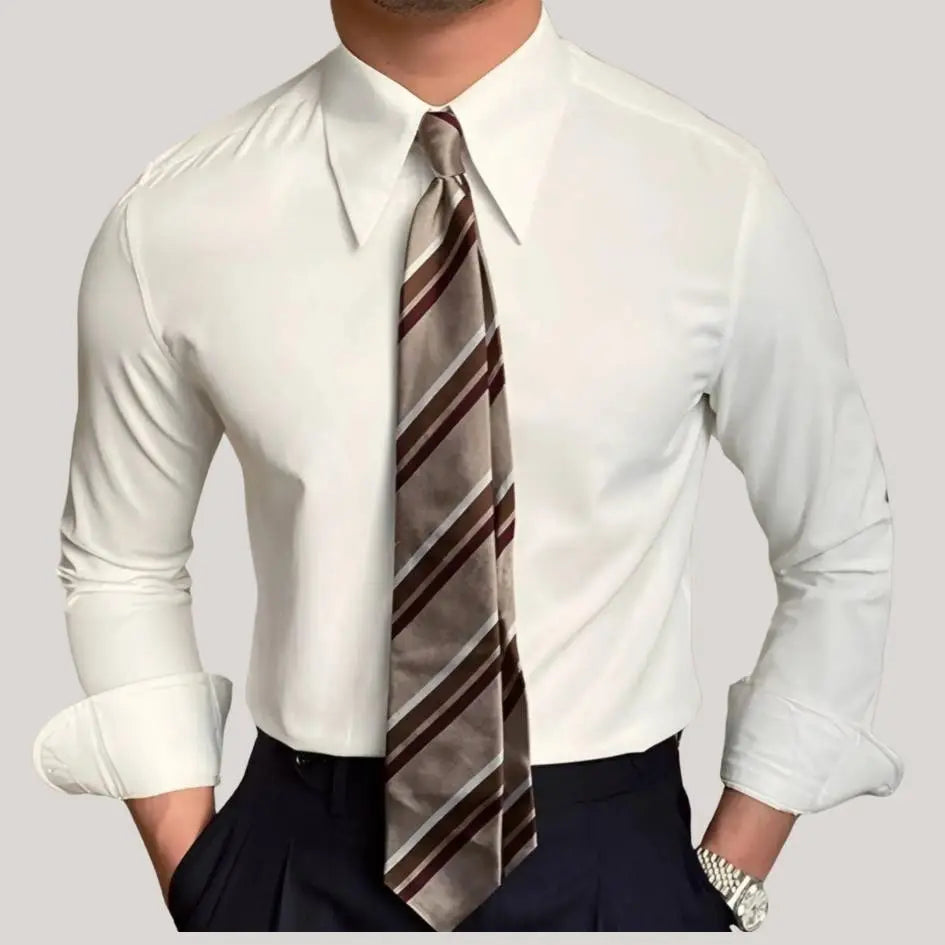 Chemise Élégante avec Col Conique - Leviana