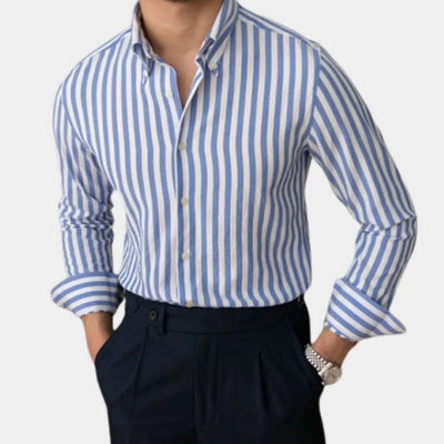 Chemise rayée en seersucker - Leviana