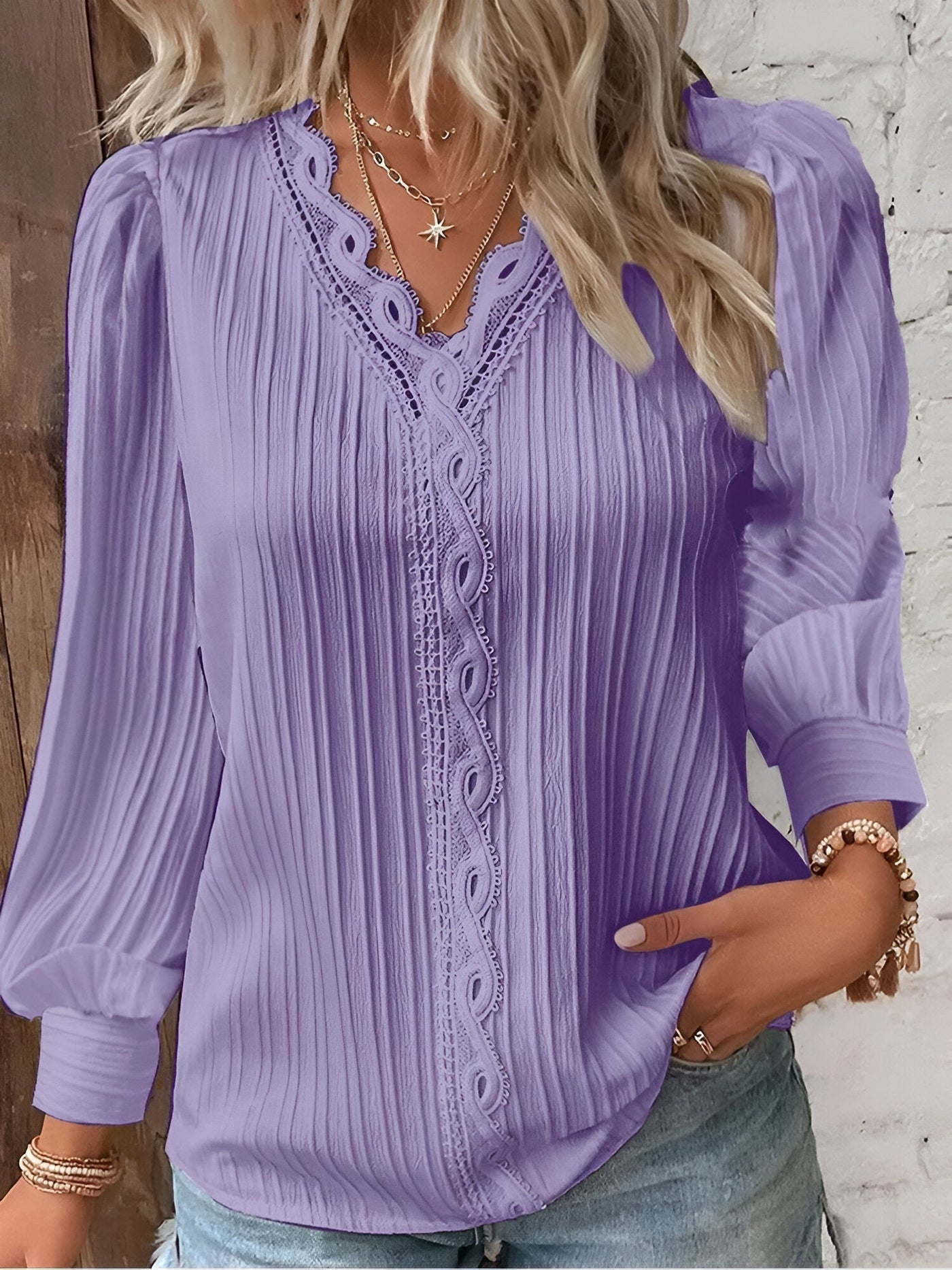 Maëlys™ | Blouse en Dentelle de Luxe