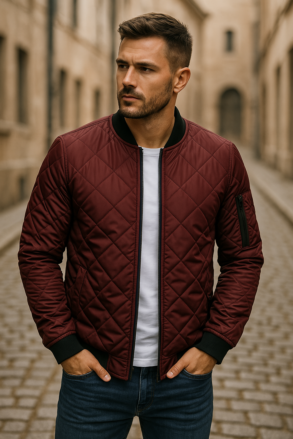 Maxime | Veste matelassée en losanges pour un style sans effort