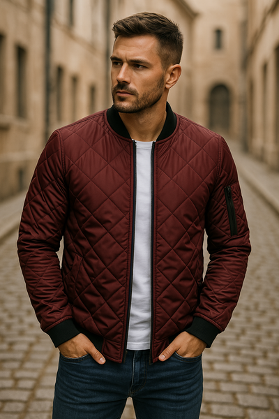 Maxime | Veste matelassée en losanges pour un style sans effort