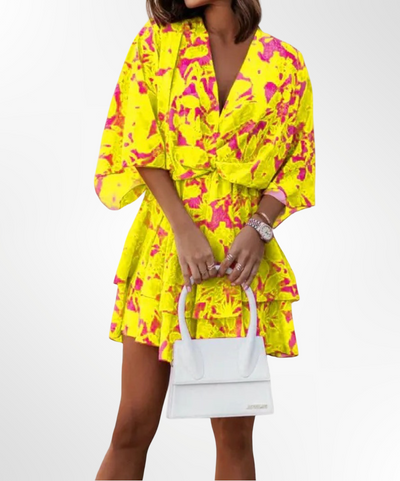 Susana | Mini-robe d'été vibrante et chic