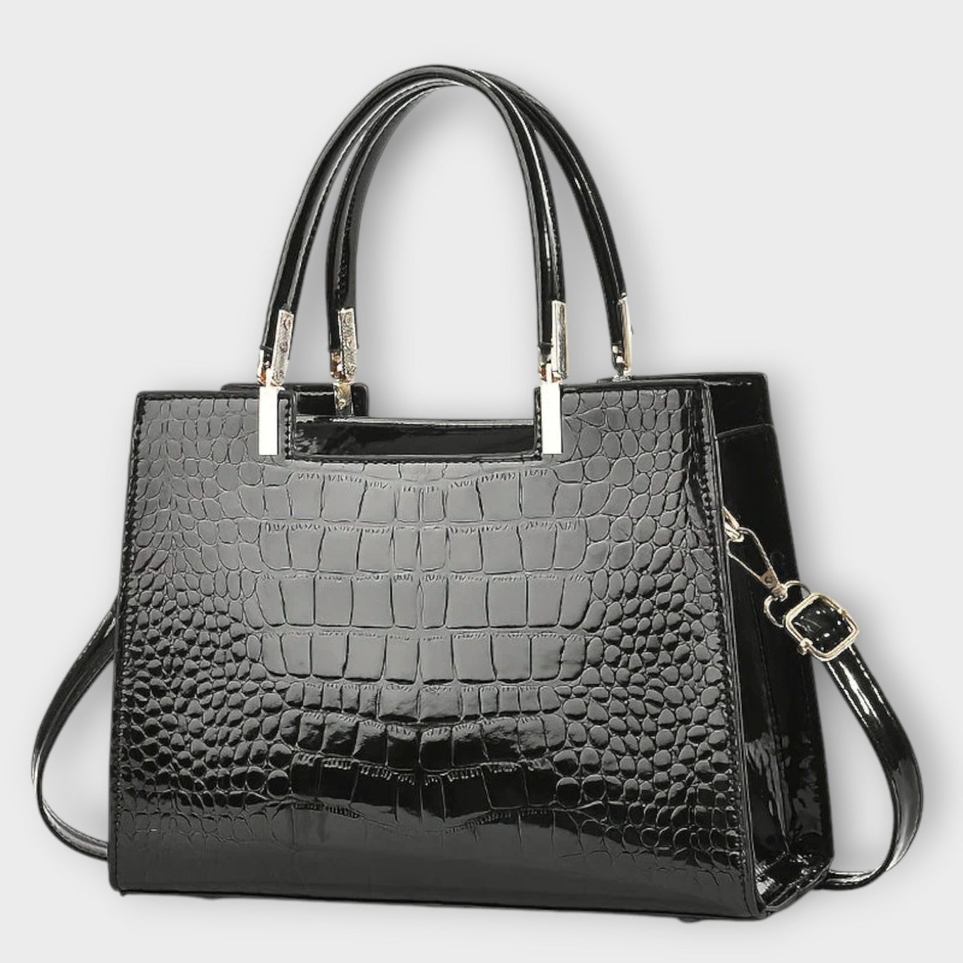 Sac Croco Brillant à Main