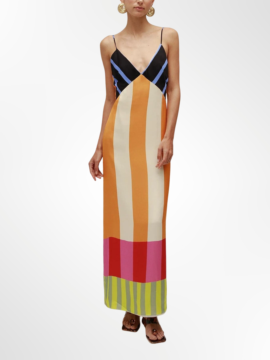 Elsa | Robe longue multicolore