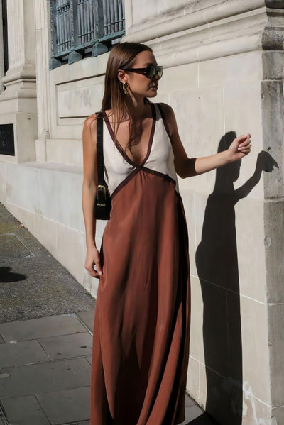 Élena | Élégante robe midi sans manches