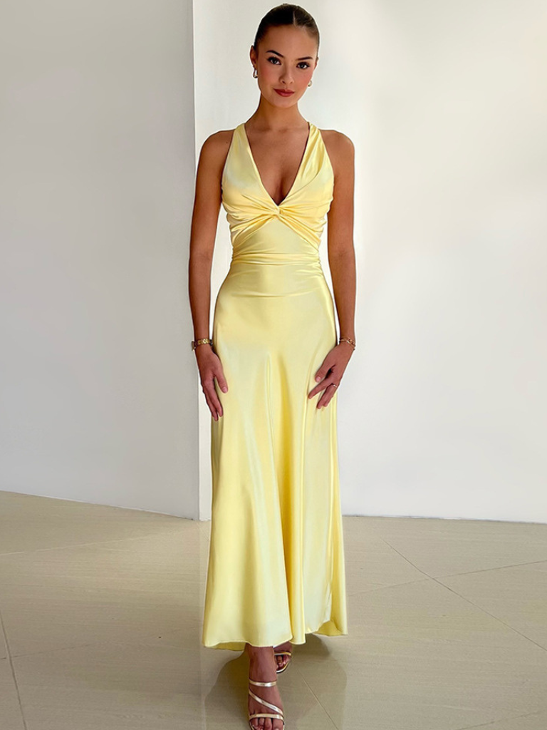 ROBE MAXI RÊVE JAUNE