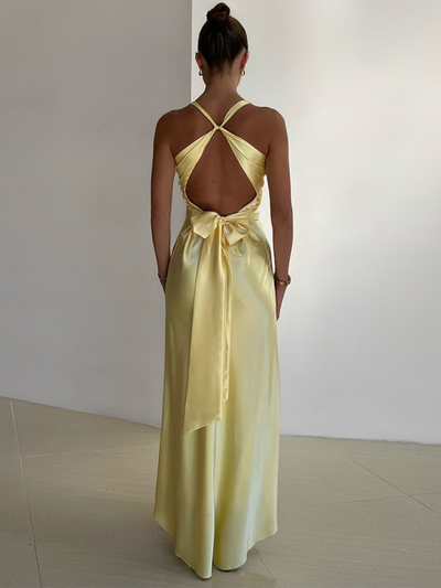 ROBE MAXI RÊVE JAUNE