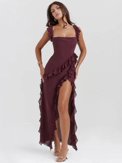 ROBES DE ROMANCE À VOLANTS BELLA