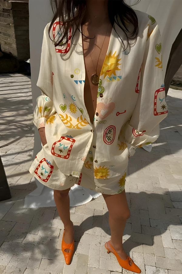 Ilse | Élégante tenue manches longues et short