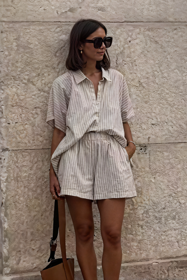 Amandine | Ensemble court moderne et élégant