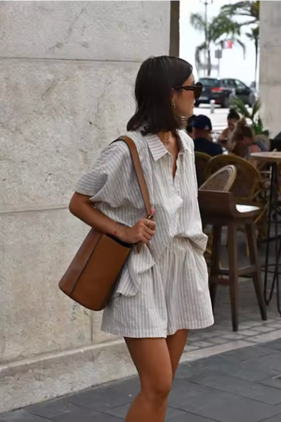 Amandine | Ensemble court moderne et élégant