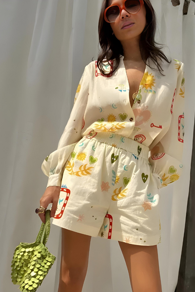 Ilse | Élégante tenue manches longues et short