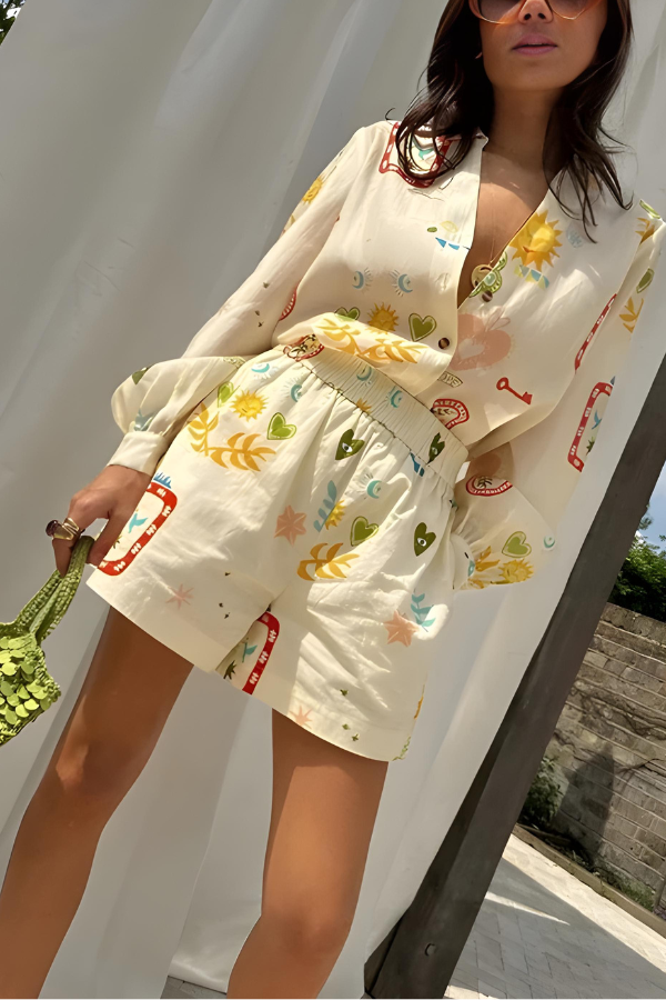 Ilse | Élégante tenue manches longues et short