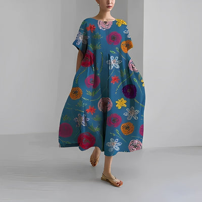 Amelia - Robe bohème à fleurs
