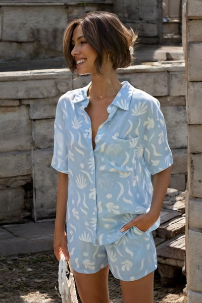 Daëlle | Ensemble élégant bleu bébé