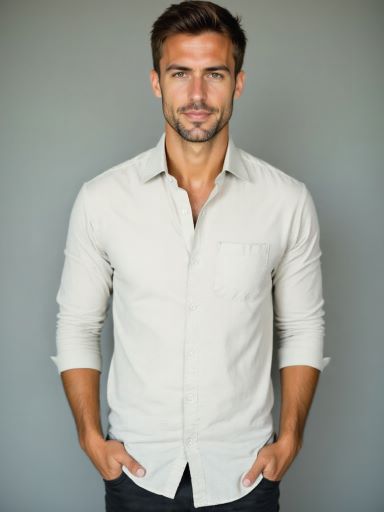 Chemise en soie essentielle à manches longues - Leviana