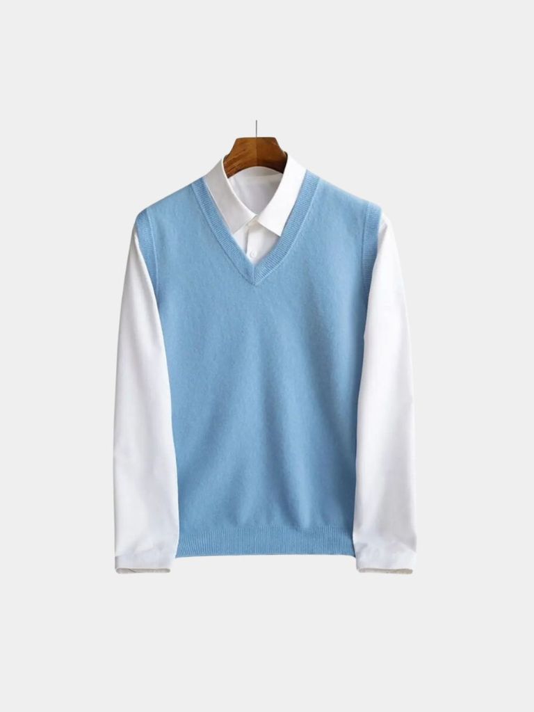 100% Laine Mérino Gilet - Leviana