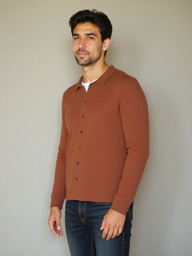 Cardigan Polo 100% Cachemire - Leviana