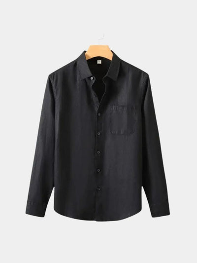 Chemise en soie essentielle à manches longues - Leviana