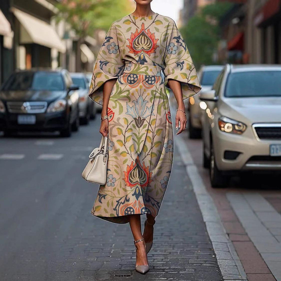 Melody | Robe Élégante à Col Rond