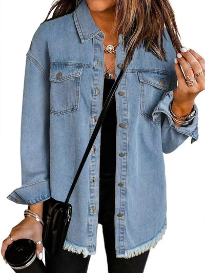 Stefania™ | Veste en Denim au Style Intemporel