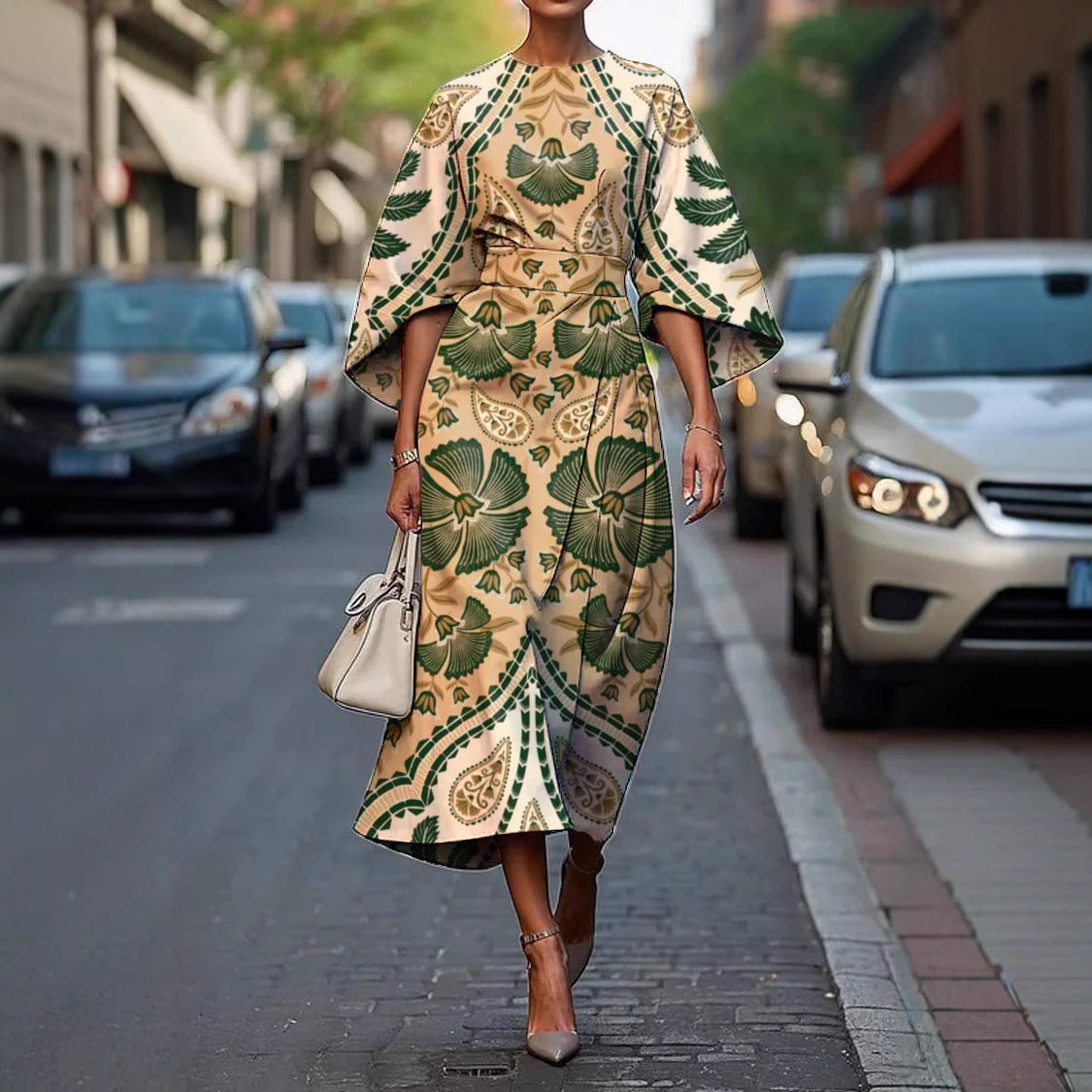 Melody | Robe Élégante à Col Rond