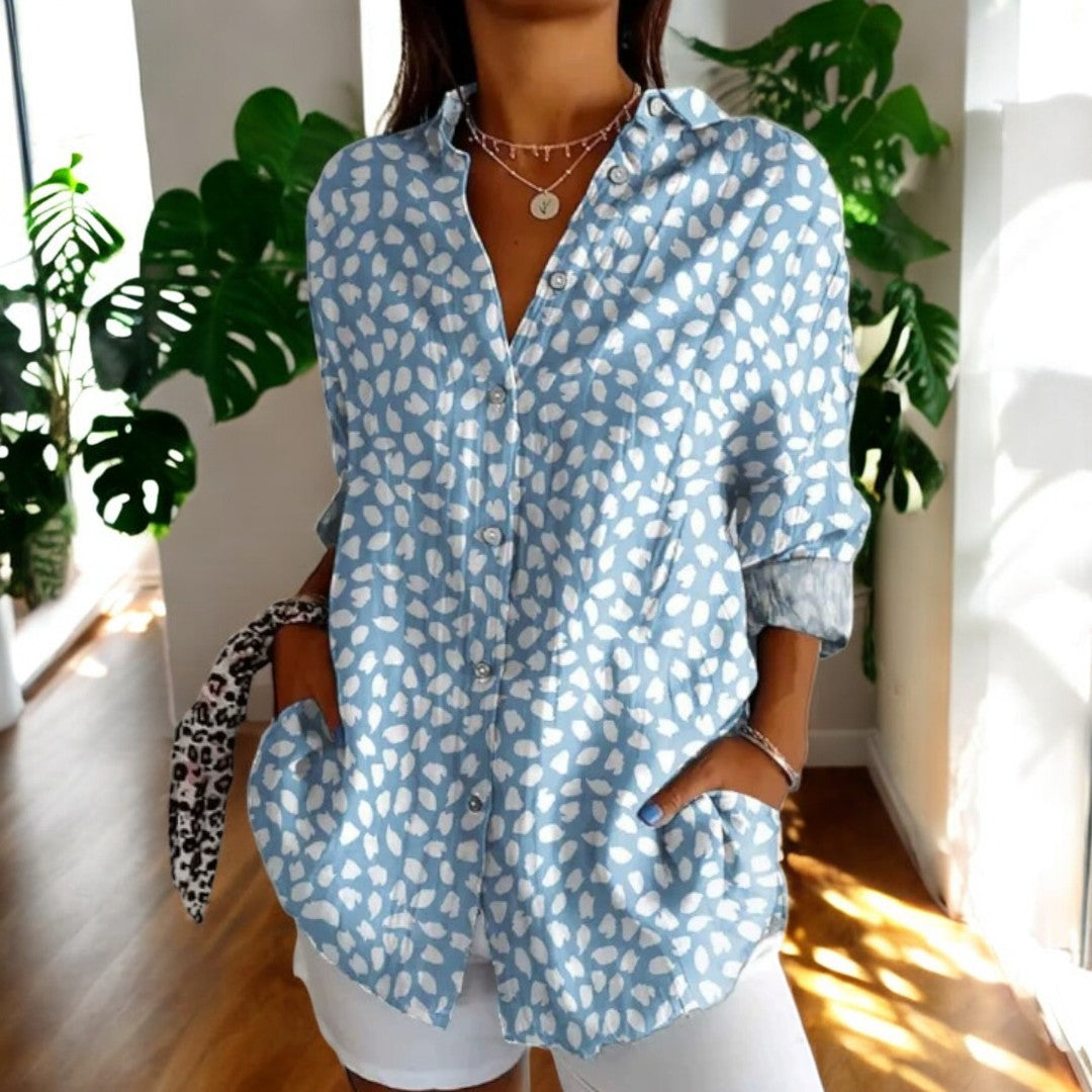 Carla™ | Blouse vintage à imprimé fleuri