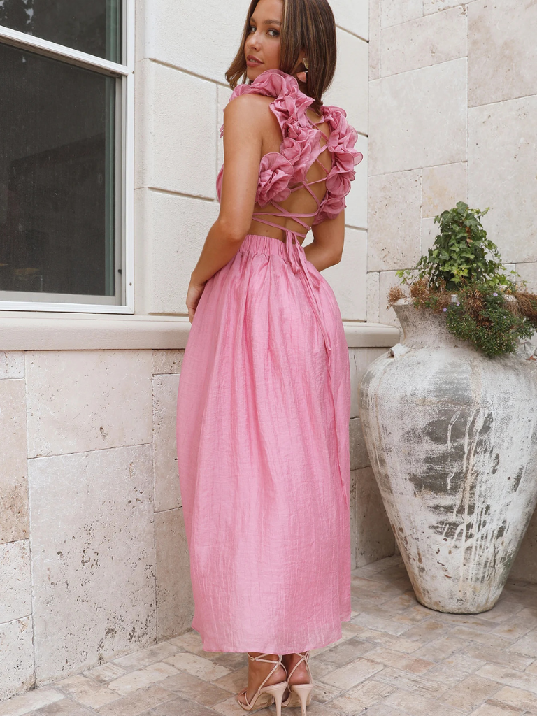 ROBE MIDI COLETTE VOLANTÉE