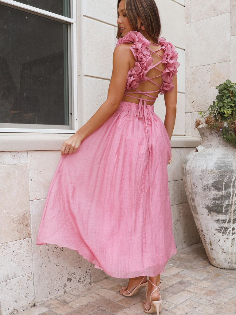 ROBE MIDI COLETTE VOLANTÉE