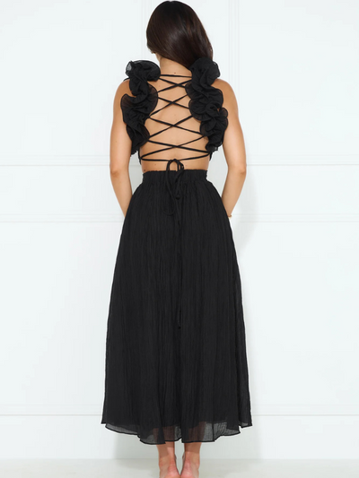 ROBE MIDI COLETTE VOLANTÉE