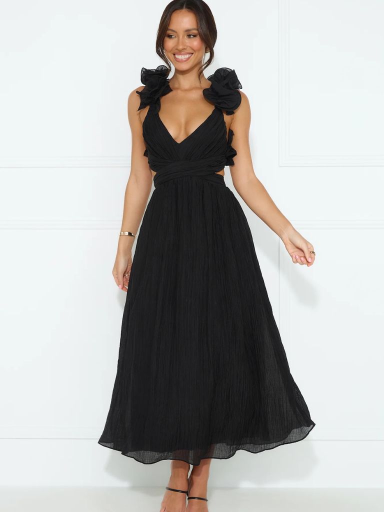 ROBE MIDI COLETTE VOLANTÉE