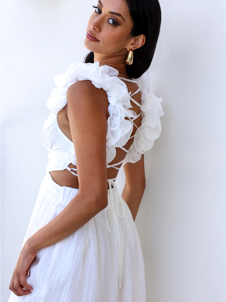 ROBE MIDI COLETTE VOLANTÉE