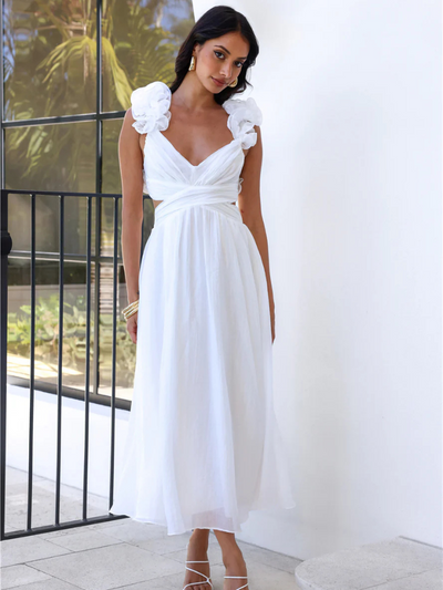 ROBE MIDI COLETTE VOLANTÉE