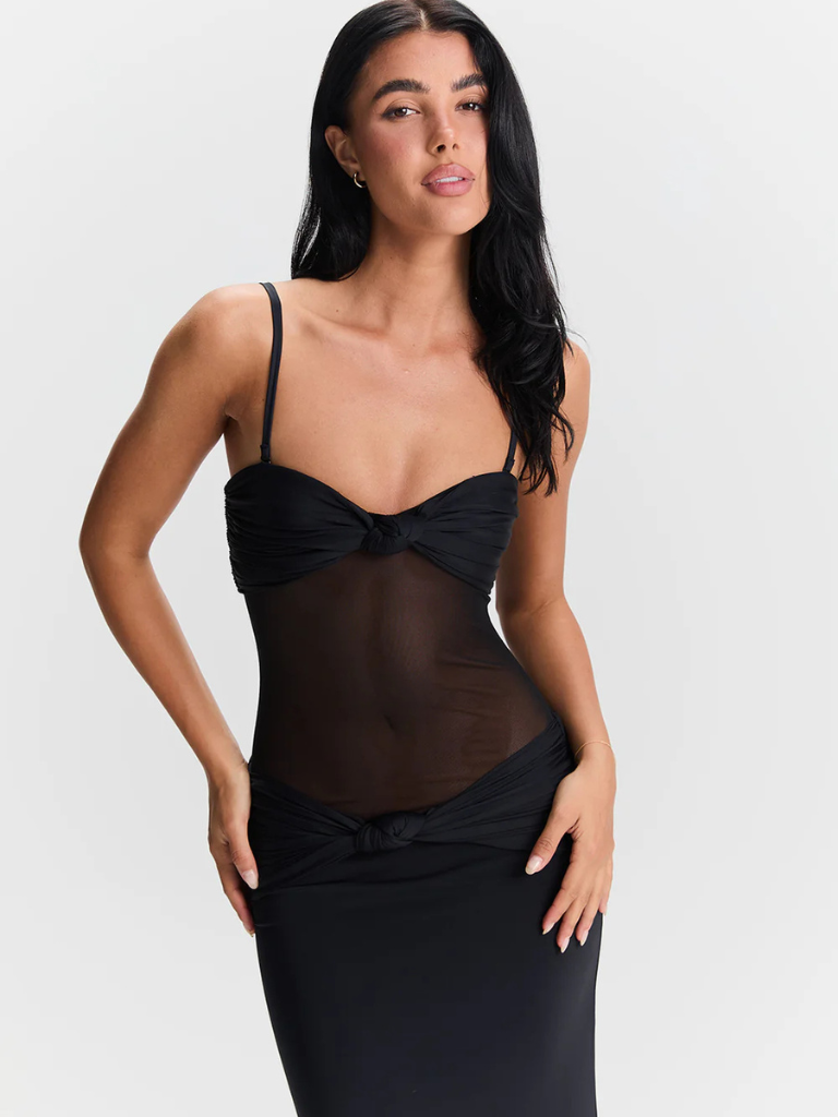 ROBE MAXI NOIR DÉSIR