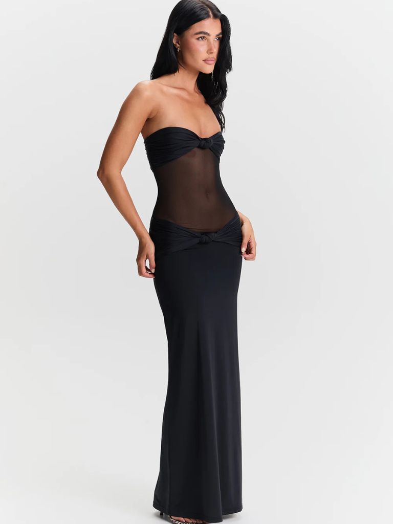 ROBE MAXI NOIR DÉSIR