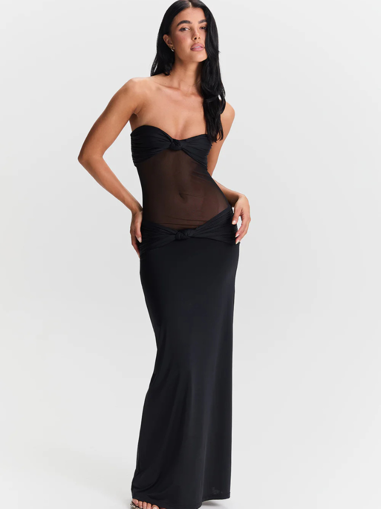 ROBE MAXI NOIR DÉSIR