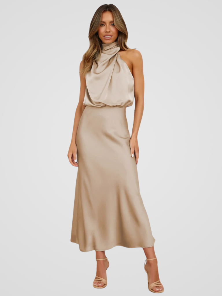 ROBE MIDI AURA DRAPE