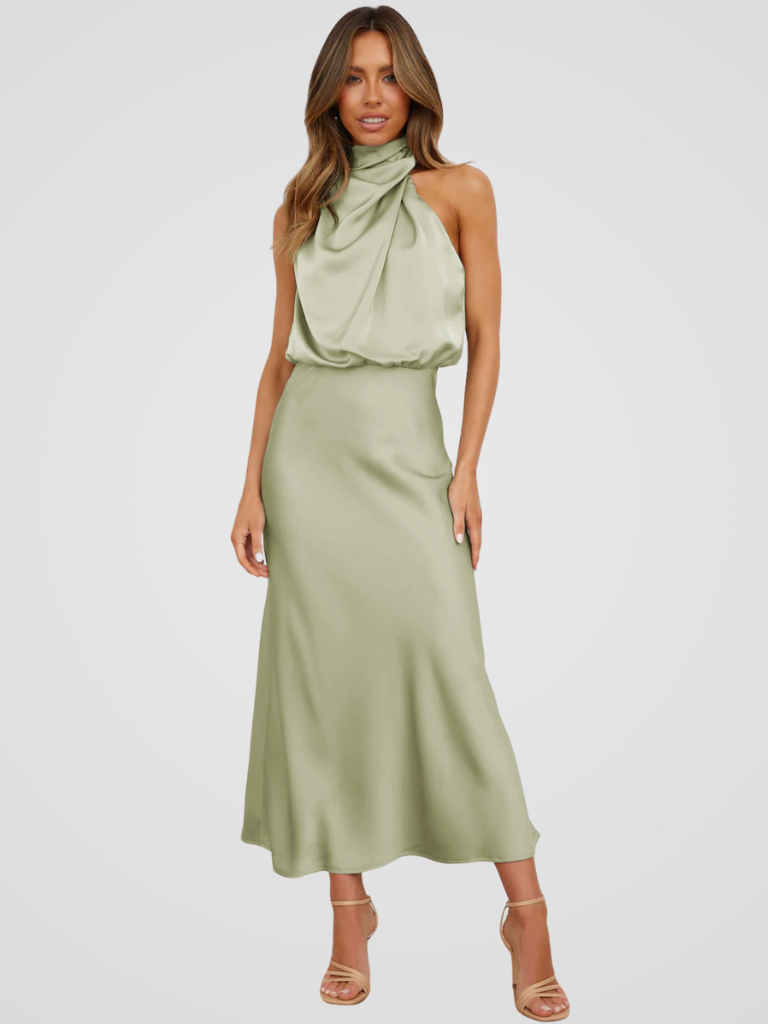 ROBE MIDI AURA DRAPE