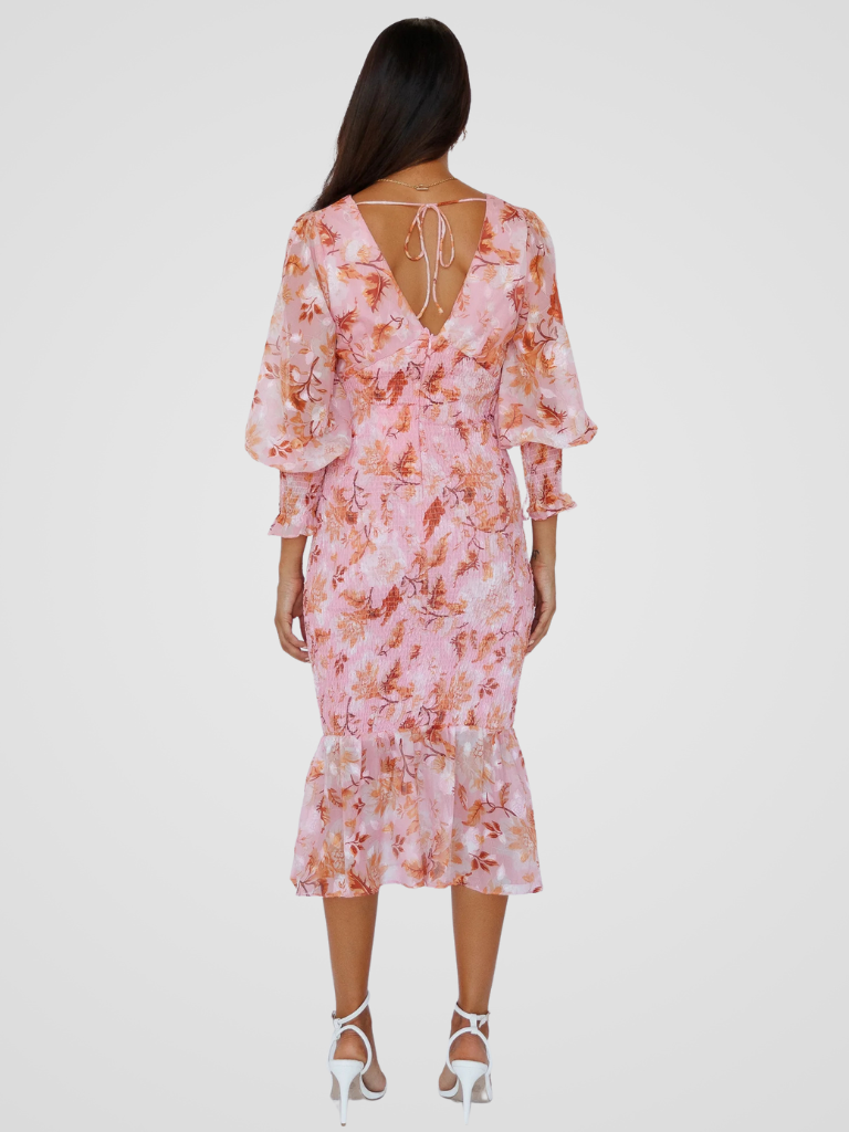 ROBE MIDI POÉSIE DE JARDIN