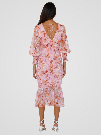 ROBE MIDI POÉSIE DE JARDIN