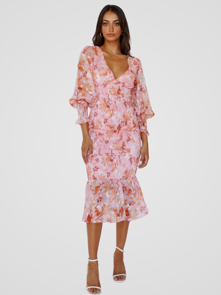 ROBE MIDI POÉSIE DE JARDIN