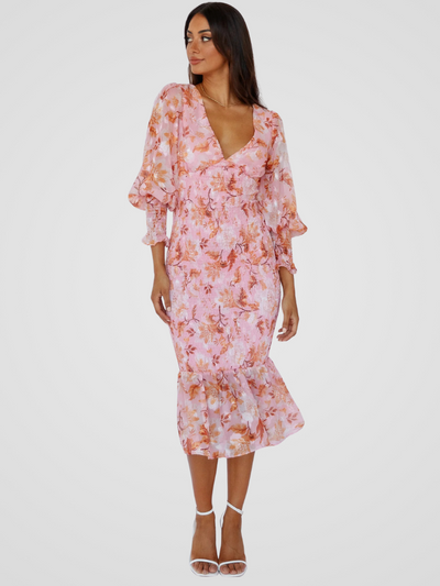 ROBE MIDI POÉSIE DE JARDIN